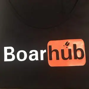 Boarhub Herrenpoloshirt Schwarz