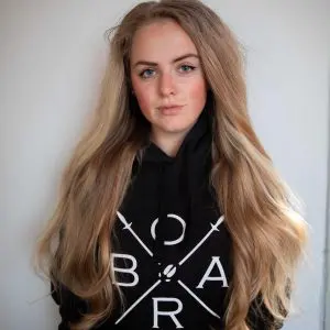 Boar Damenhoodie Schwarz